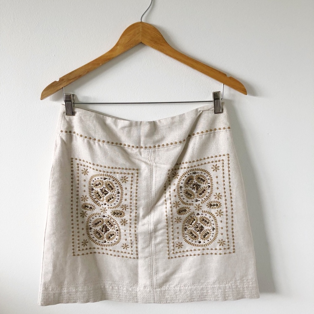 Anthropologie embellished skirt